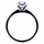 Annie's Promise Ring - 1 CT Princess Cut CZ
