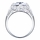 Vintage 2.5 Carat Round Cut CZ Heirloom Engagement Ring