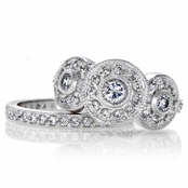 Darla's Vintage Wedding Ring Set