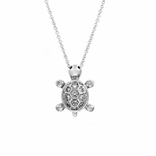 Emiko's CZ Turtle Necklace