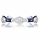 Emmalyn's Antique Style Blue CZ Eternity Ring Band
