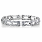 Raquel's Imitation Pearl Stretch Vintage Bridal Bracelet