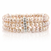 Regina's Freshwater Cultured Pearl Bracelet - Pink