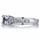 Shayla's Silvertone Asscher Cut Pink Heart CZ Engagement Ring