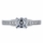 Shayla's Silvertone Asscher Cut Pink Heart CZ Engagement Ring