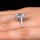 Sheera's Cushion Cut CZ Halo Engagement ring - 10mm