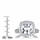 Sheera's Cushion Cut CZ Halo Engagement ring - 10mm