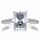 Sonia's Signity CZ Engagement Ring - Radiant Emerald Cut Shape
