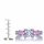 Staci's Promise Ring - Pink & Clear Princess Cut CZ