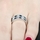 Stella's Silvertone CZ Eternity Band Ring