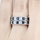 Stella's Silvertone CZ Eternity Band Ring