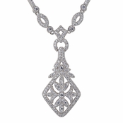Tamara's Fancy Art Deco Cubic Zirconia Necklace