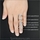 Trista's Promise Ring - Clear Princess Cut CZ