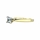 Zejna's Goldtone Engagement Ring - Round Cut CZ