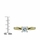 Zejna's Goldtone Engagement Ring - Round Cut CZ