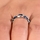 Emmalyn's Antique Style Blue CZ Eternity Ring Band