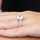 Radiant 5 carat Cushion Cut CZ Engagement Ring