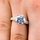 Diva 4 Carat Round Cut CZ Engagement Ring with Pave Band