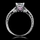 Shayla's Silvertone Asscher Cut Pink Heart CZ Engagement Ring