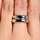 Etoile High Polish CZ Eternity Pinky Ring