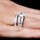Jenny's Premium Asscher CZ Wedding Ring Set