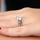Cushion Cut CZ Engagement Ring