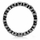 Joy's Silvertone Eternity Ring - Black CZ