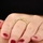Kotien's Goldtone Eternity Ring- Canary CZ