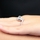 Ann's Silvertone and CZ Spiral Engagement Ring
