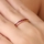 Kee's Goldtone Eternity Ring- Red CZ