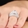 Vanora's CZ Antique Wedding Ring Set