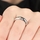 Etoile High Polish CZ Eternity Pinky Ring