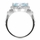 Abilene's 2.5 ct Trillion Cut Aqua CZ Engagement Ring