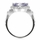 Abilene's 2.5 ct Trillion Cut Light Purple CZ Engagement Ring