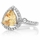 Abilene's 2.5 ct Trillion Cut Champagne CZ Engagement Ring