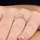 Elisa's Pink Princess Cut CZ Promise Ring