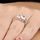 Keane's Engagement Ring - 3 Stone Princess & Trillion Cut CZ