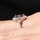 Abilene's 2.5 ct Trillion Cut Light Purple CZ Engagement Ring