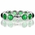 Nina's Silvertone Eternity Ring - Green CZ