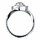 Ann's Silvertone and CZ Spiral Engagement Ring