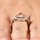 Abilene's 2.5 ct Trillion Cut Champagne CZ Engagement Ring