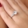 Renalde's 3 Stone Flower Set CZ Engagement Ring