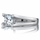 Cushion Cut CZ Engagement Ring