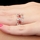 Loraine's CZ & Enamel Eternity Ring Trio - Red
