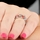 Loraine's CZ & Enamel Eternity Ring Trio - Red
